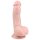 Easytoys - sugekop dildo med kugler (15cm) - naturfarvet