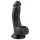 Easytoys - dildo med sugekop og testikler - sort 15cm