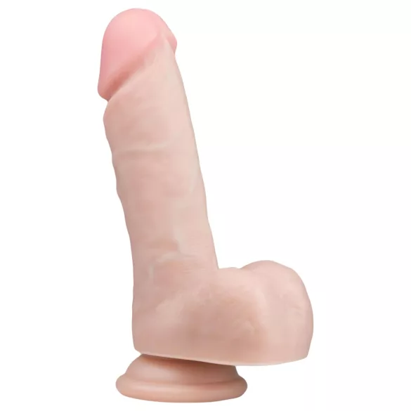 Easytoys - dildo med sugekop og testikler - natur - 17,5cm