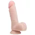 Easytoys - dildo med sugekop og testikler - natur - 17,5cm