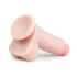 Easytoys - dildo med sugekop og testikler - natur - 17,5cm