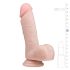 Easytoys - Naturtro Dildo med Sugekop og Testikler (17,5 cm)
