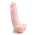 Easytoys - dildo med sugekop og testikler (20 cm) - naturfarvet