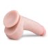 Easytoys - dildo med sugekop og testikler (20 cm) - naturfarvet