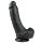 Easytoys - sugekop, med testikler dildo (20cm) - sort