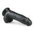 Easytoys - sugekop, med testikler dildo (20cm) - sort