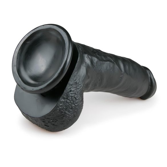 Easytoys - sugekop, med testikler dildo (20cm) - sort