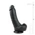 Easytoys - sugekop, med testikler dildo (20cm) - sort