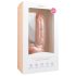 Easytoys - sugekop dildo med kugler (22,5 cm) - naturlig
