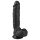 Easytoys - sugekop dildo med testikler (22,5 cm) - sort