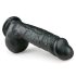 Easytoys - sugekop dildo med testikler (22,5 cm) - sort