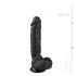 Easytoys - sugekop dildo med testikler (22,5 cm) - sort
