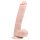Easytoys - stor dildo med sugekop og testikler (26,5 cm) - naturlig