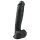 Easytoys - stor dildo med sugekop og kugler (26,5 cm) - sort
