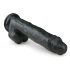 Easytoys - stor dildo med sugekop og kugler (26,5 cm) - sort