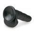 Easytoys - stor dildo med sugekop og kugler (26,5 cm) - sort