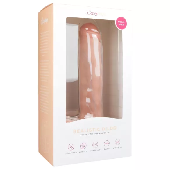 Easytoys - dildo med sugekop og testikler - stor - natur - 29,5cm