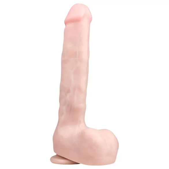 Easytoys - dildo med sugekop og testikler - stor - natur - 29,5cm