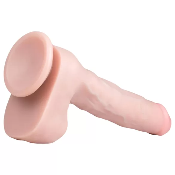 Easytoys - dildo med sugekop og testikler - stor - natur - 29,5cm