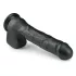 Easytoys - dildo med sugekop og testikler - stor - sort - 29,5cm