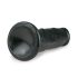 Easytoys - realistisk dildo med sugekop (15,5 cm) - sort