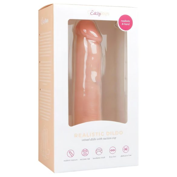 Easytoys - sugekop dildó, naturtro (20,5 cm) - naturlig