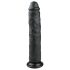 Easytoys - ekstra stor sugedildo (28,5cm) - sort