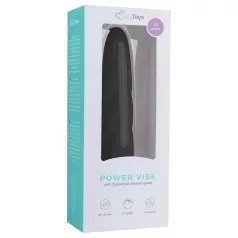   Easytoys Power Vibe - vibratorstav med spiral - silikone - sort