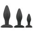 Easytoys Rocket - Sort Anal Plug Sæt (3 Dele)