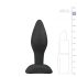 Easytoys - silikone anal plug - lille (sort)