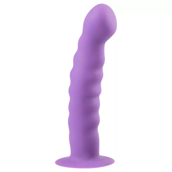 Easytoys - dildo med bølger og sugekop - lilla