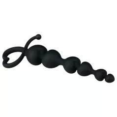 EasyToys - analdildo med kugler - sort