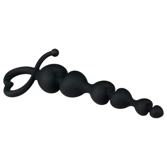 EasyToys - analdildo med kugler - sort