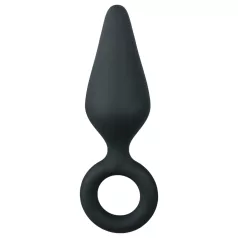 Easytoys - analplug med ring - medium - sort