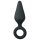 Easytoys Spids Plug - ringformet anal plug - medium (sort)