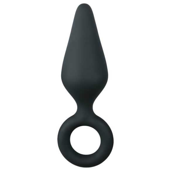 Easytoys Spids Plug - ringformet anal plug - medium (sort)