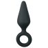 Easytoys Spids Plug - ringformet anal plug - medium (sort)
