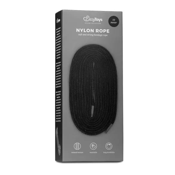 Easytoys Rope - bondage reb (10 m, sort)