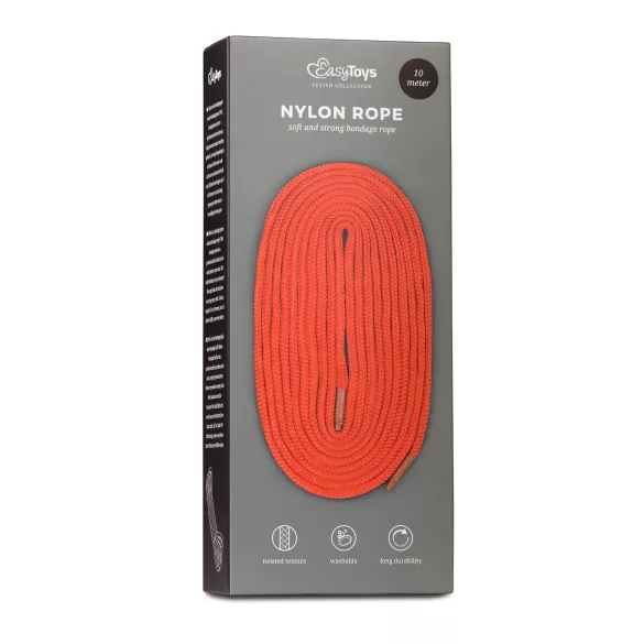 Easytoys Rope - bondage reb (10 m, rød)