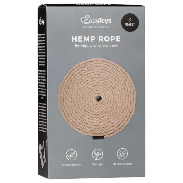 Easytoys Hampherep - hamp-bondagereb (5 m, natur)