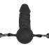 Easytoys - Mundprop med indvendig dildo (sort)
