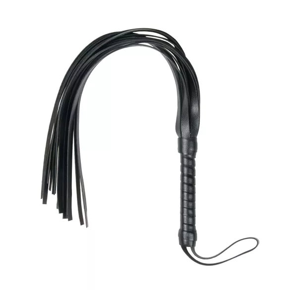 Easytoys - flogger pisk - blød kunstlæder - sort