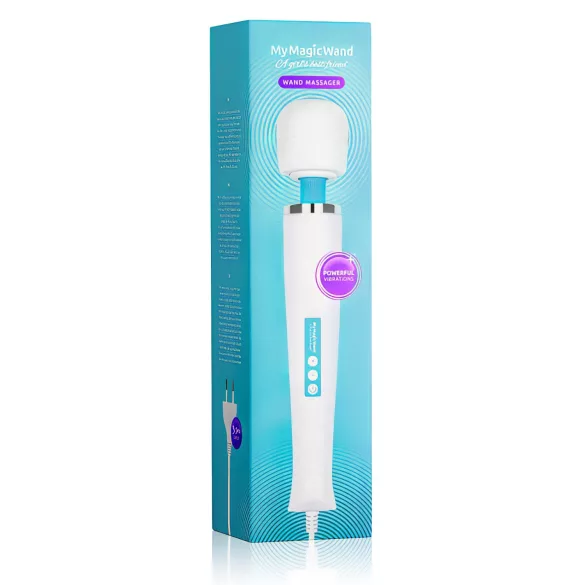 MyMagicWand - massagevibrator - kraftig - hvid/blå