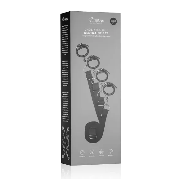 Easytoys - sengebindesæt - justerbar - sort