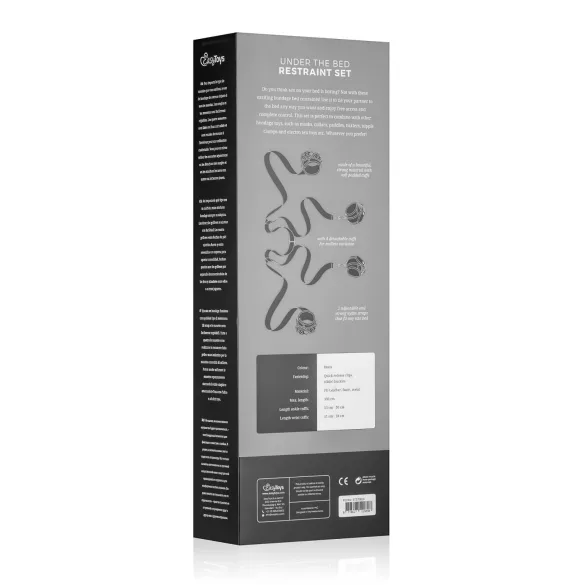 Easytoys - sengebindesæt - justerbar - sort