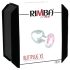 Rimba XS - pink sten, metal anal plug (sølv)