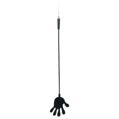 Rimba - ridepisk med håndform - silikone - 40cm - sort