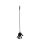 Rimba - silikone ridepisk med hånddesign - 40 cm (sort)