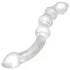 Rimba Dolly - analdildo i glas - bølget - gennemsigtig