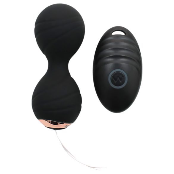 Rimba Cannes - genopladeligt, trådløst vibro-æg (sort)